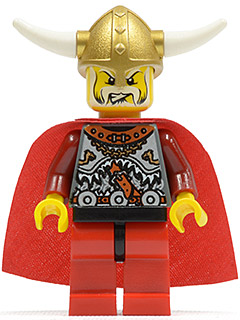 Viking Red Chess King - Horns Glued to Helmet – ВИКИНГИ