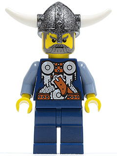 Viking Blue Chess Bishop - Horns Glued to Helmet – ВИКИНГИ