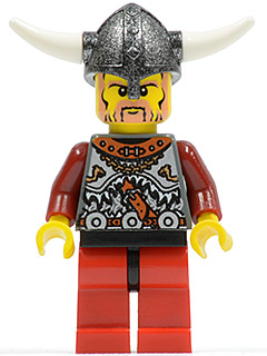 Viking Red Chess Pawn - Horns Glued to Helmet – ВИКИНГИ