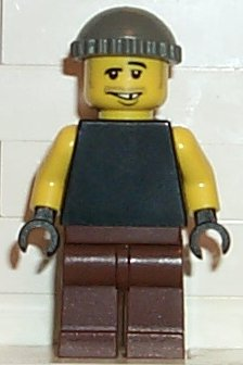 Plain Black Torso with Yellow Arms, Brown Legs, Dark Gray Knit Cap – ГРАДСКИ