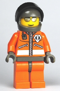 WC013: WC013 ЛЕГО ГРАДСКИ - Coast Guard World City - Orange Jacket with ...