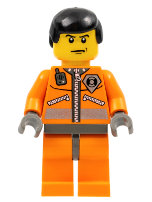 Coast Guard World City, Orange Jacket with Zipper, Black Male Hair – ГРАДСКИ