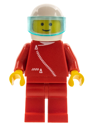 Jacket with Zipper - Red, Red Legs, White Helmet, Trans-Light Blue Visor – ГРАДСКИ